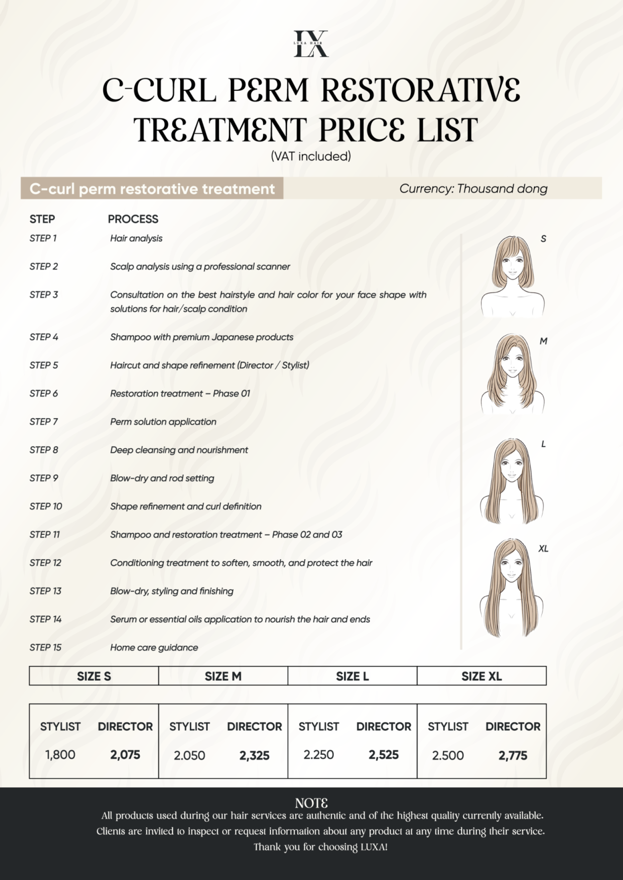 English Menu